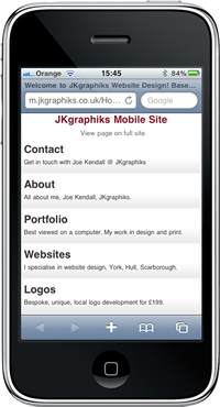 Mobile Web Design, East Yorkshire